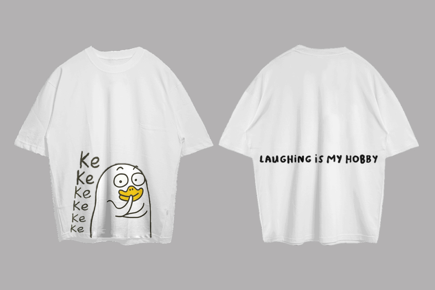 VABA Oversized Tshirt laughing duck | Kaos Streetwear Unisex