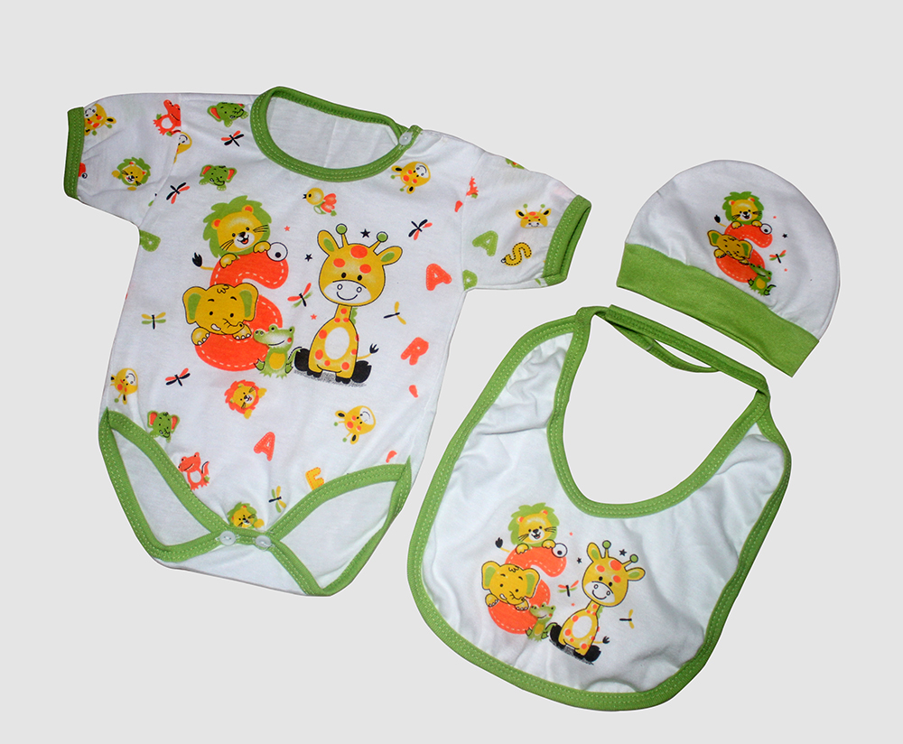 Set Bayi 3in1 Animal Hijau