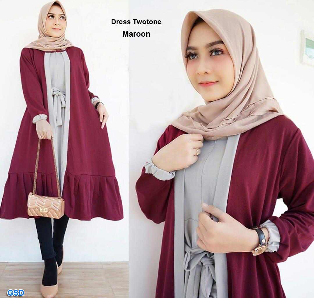 Dress twotone dusty