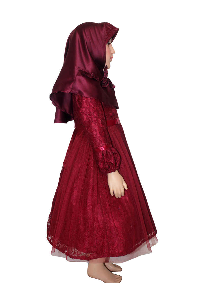 Hijab Kids GM03 maroon