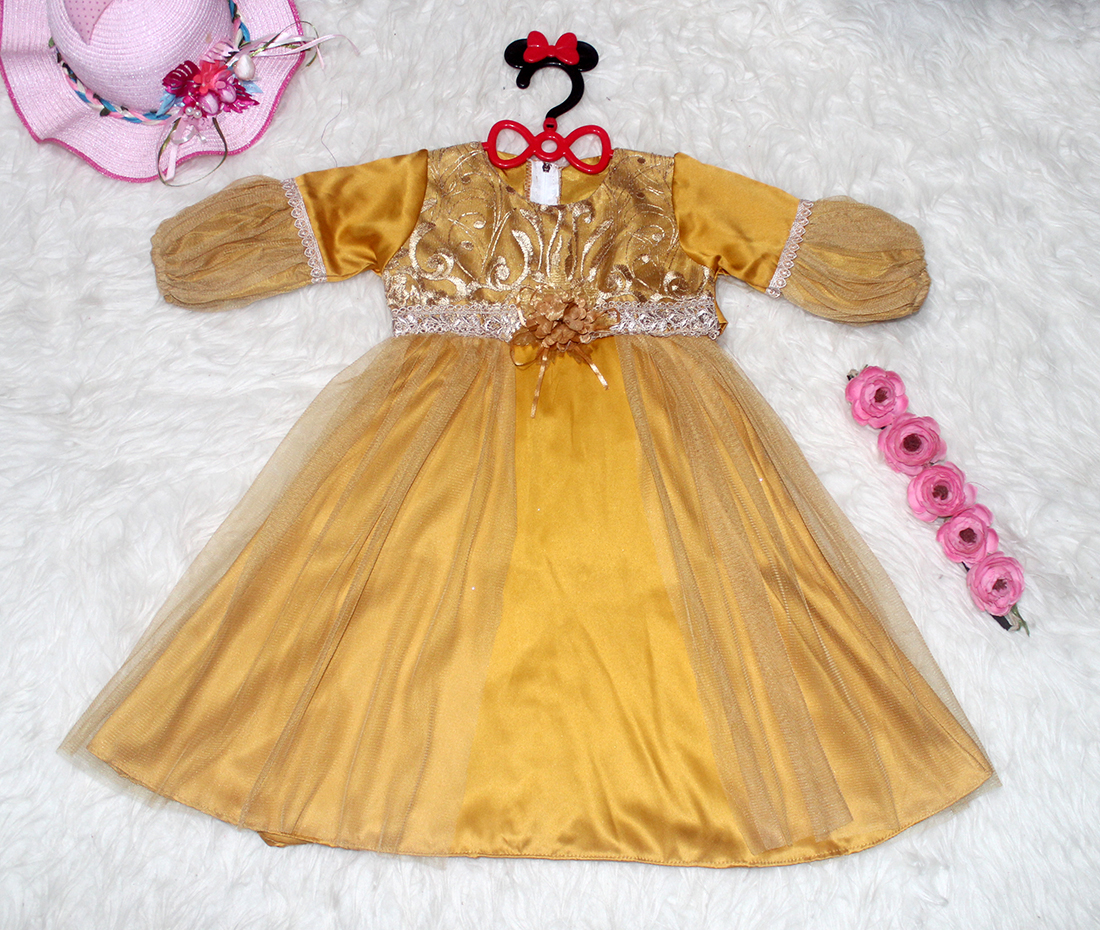 Set Gamis Amina Kuning