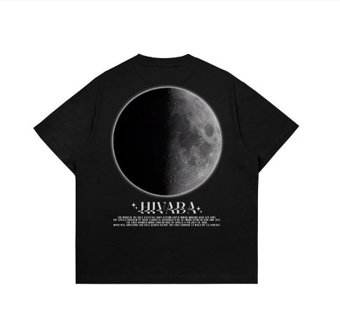 Hi VABA Oversized Moon Tshirt | Kaos Streetwear Unisex Tee