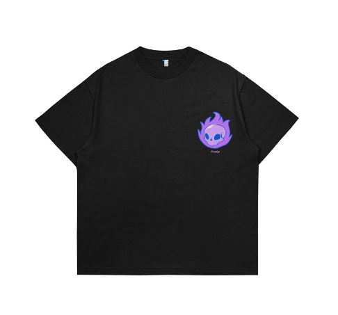 Hi VABA Oversized Purple flame Tshirt | Kaos Streetwear Unisex Tee