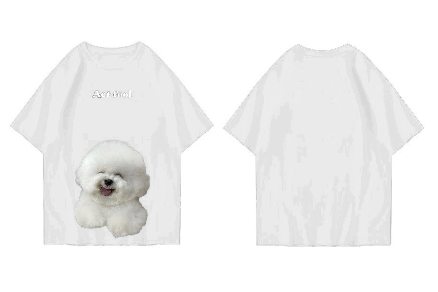 Hi VABA Oversized Bichon Tshirt | Kaos Streetwear Unisex Tee