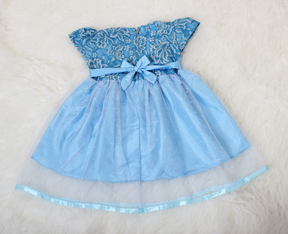 Dress kids krystal biru