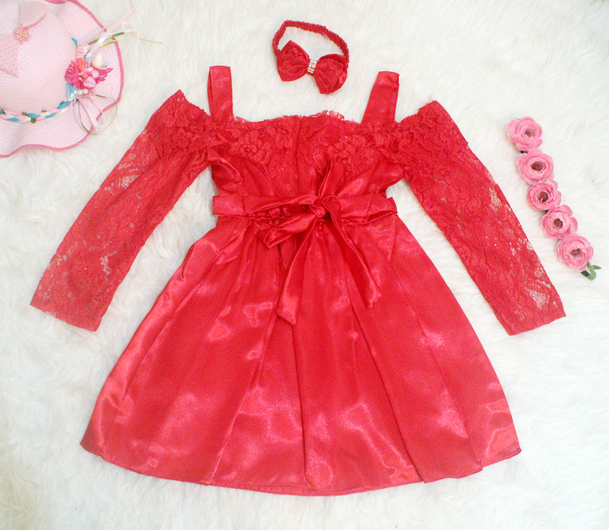 Dress Kids Chaca Red