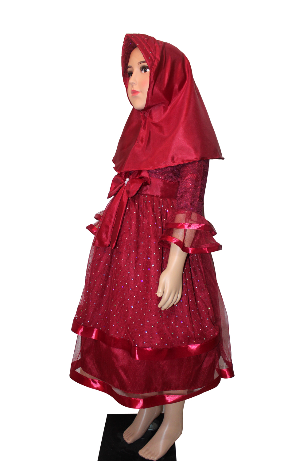 Hijab Kids VL01 Maroon