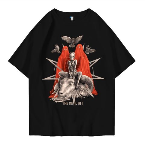 Hi VABA Oversized The Devil Tshirt | Kaos Streetwear Unisex Tee