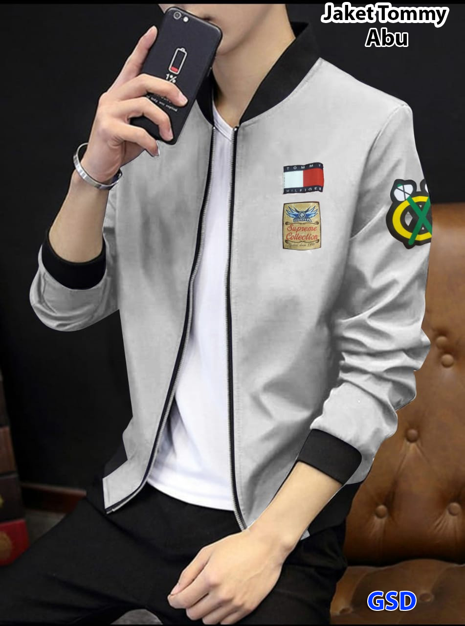 Jaket Tommy hitam