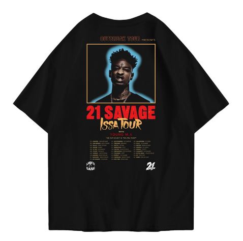 Hi VABA Oversized 21 Savage Tshirt | Kaos Streetwear Unisex Tee