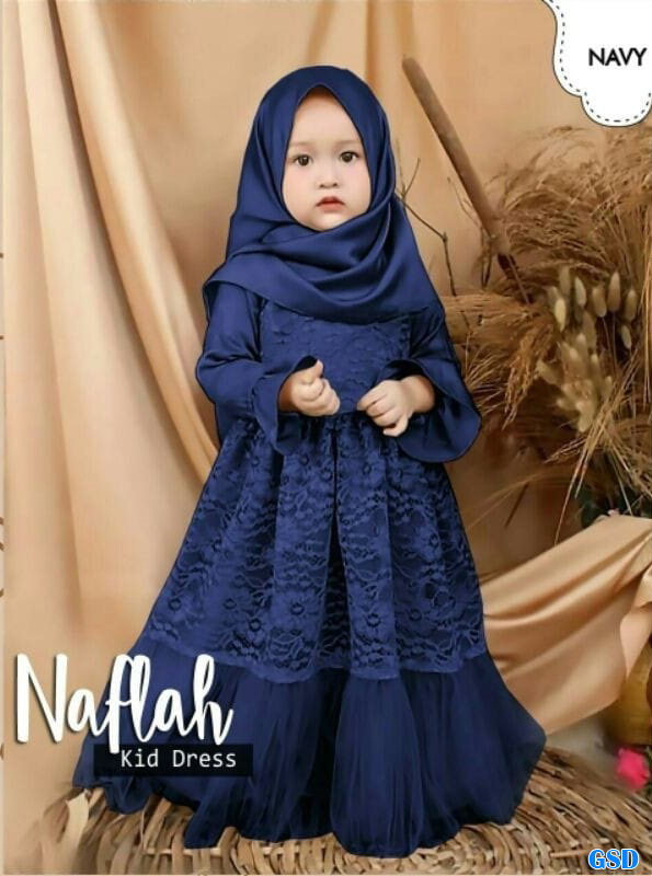 Set Gamis Naflah Maroon