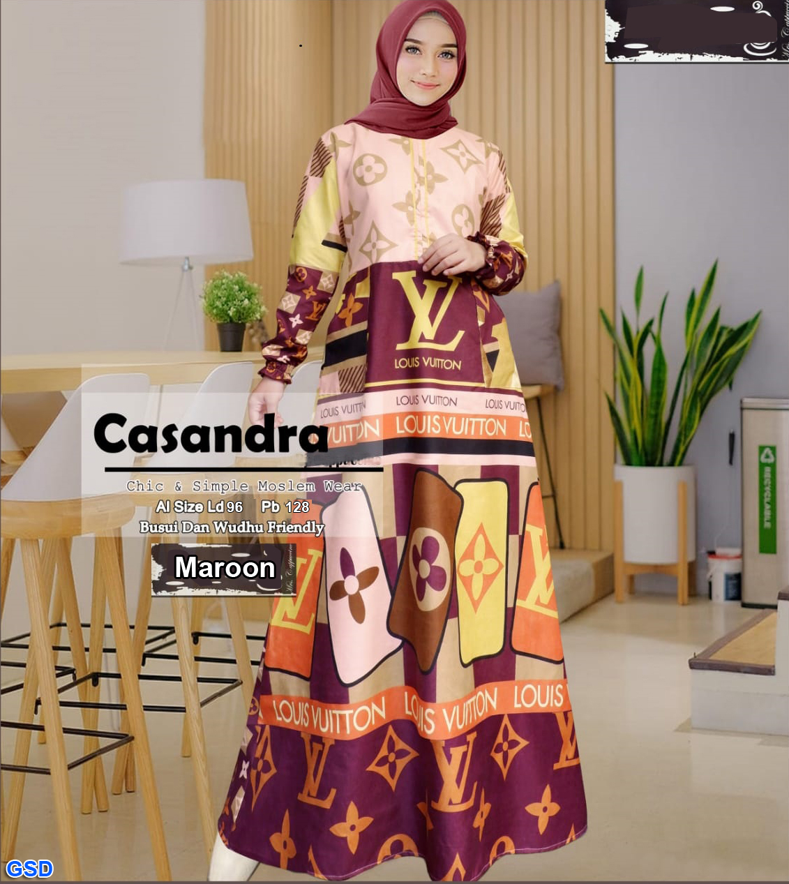 Gamis casandra biru