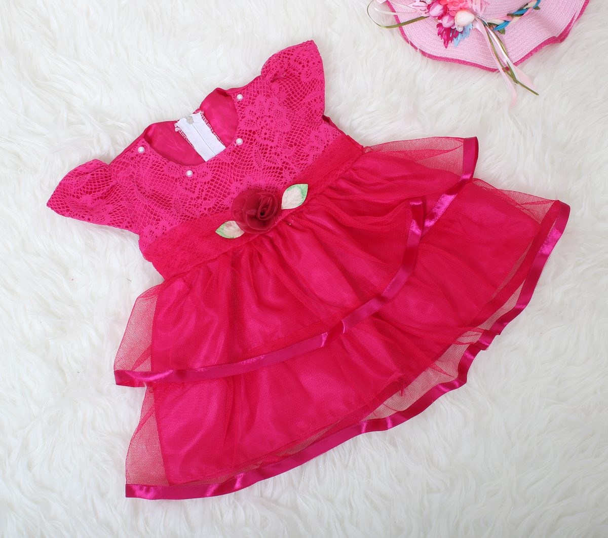 Dress kids dahlia fanta