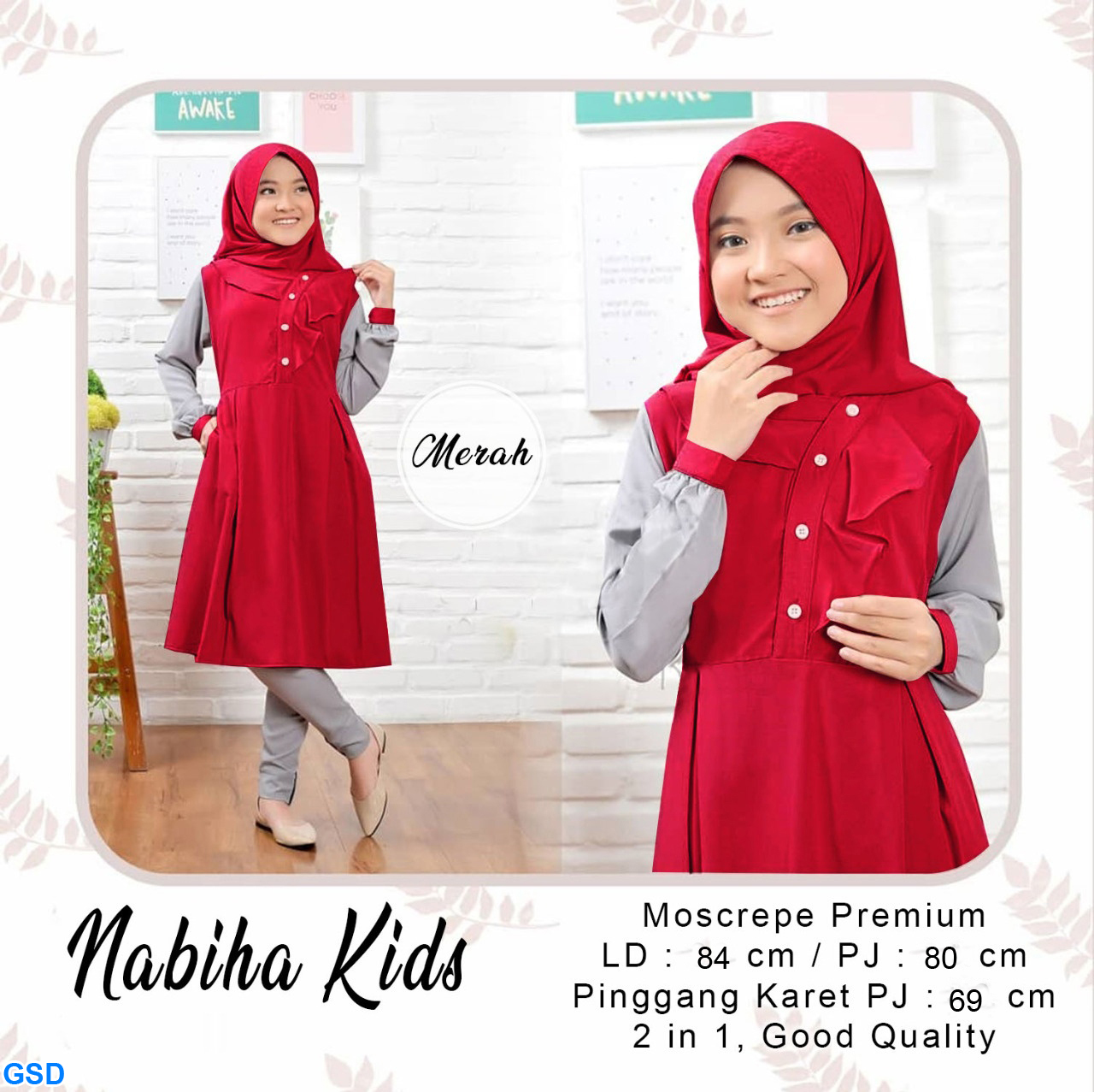 Set Nabiha Kids tosca