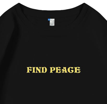 Hi VABA Oversized Find Peace Inside Tshirt | Kaos Streetwear Unisex Tee