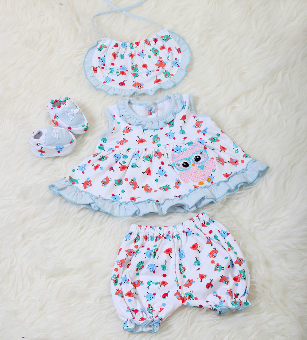 Set bayi owl 4in1 biru