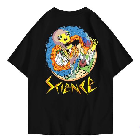 Hi VABA Oversized Science Tshirt | Kaos Streetwear Unisex Tee