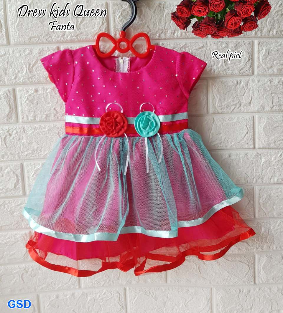 Dress kids queen pink