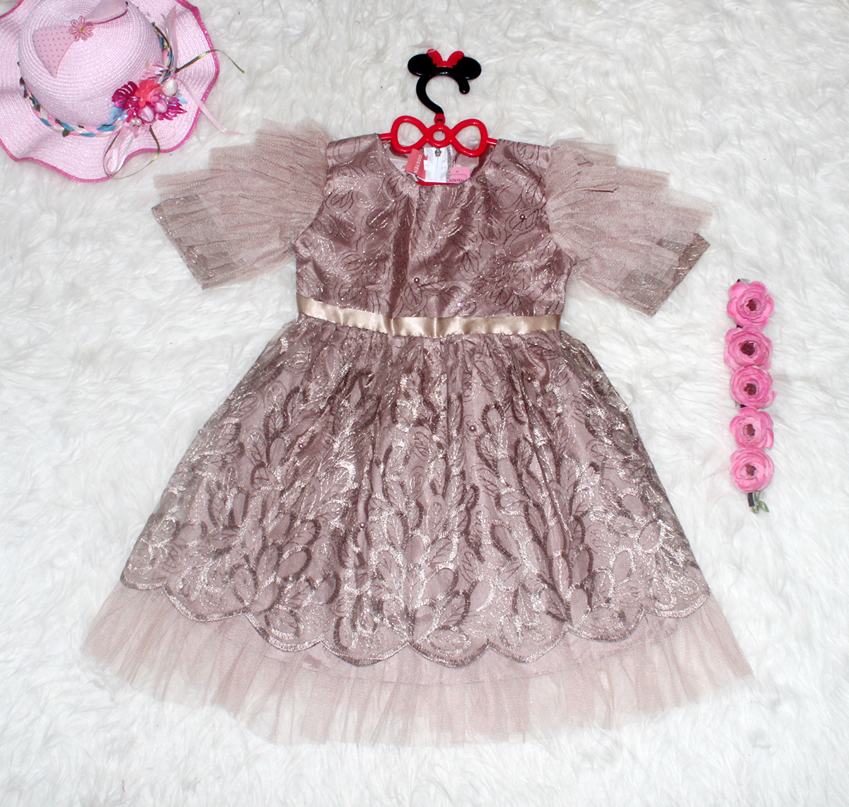 Dress Anak Yeni Coklat