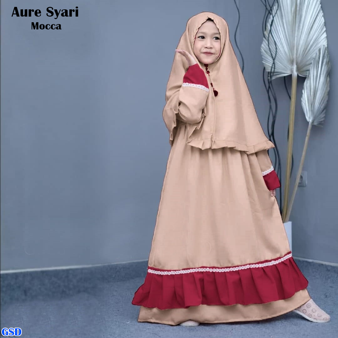 Aure Syari kids dusty pink