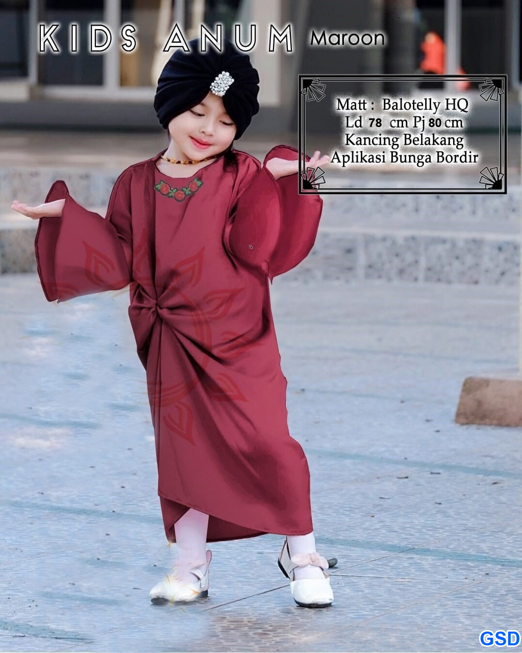 Gamis Kids Anum navy