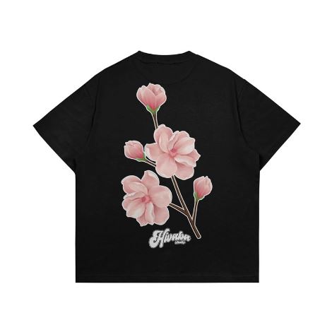 Hi VABA Oversized Pink Flowers Tshirt | Kaos Streetwear Unisex Tee