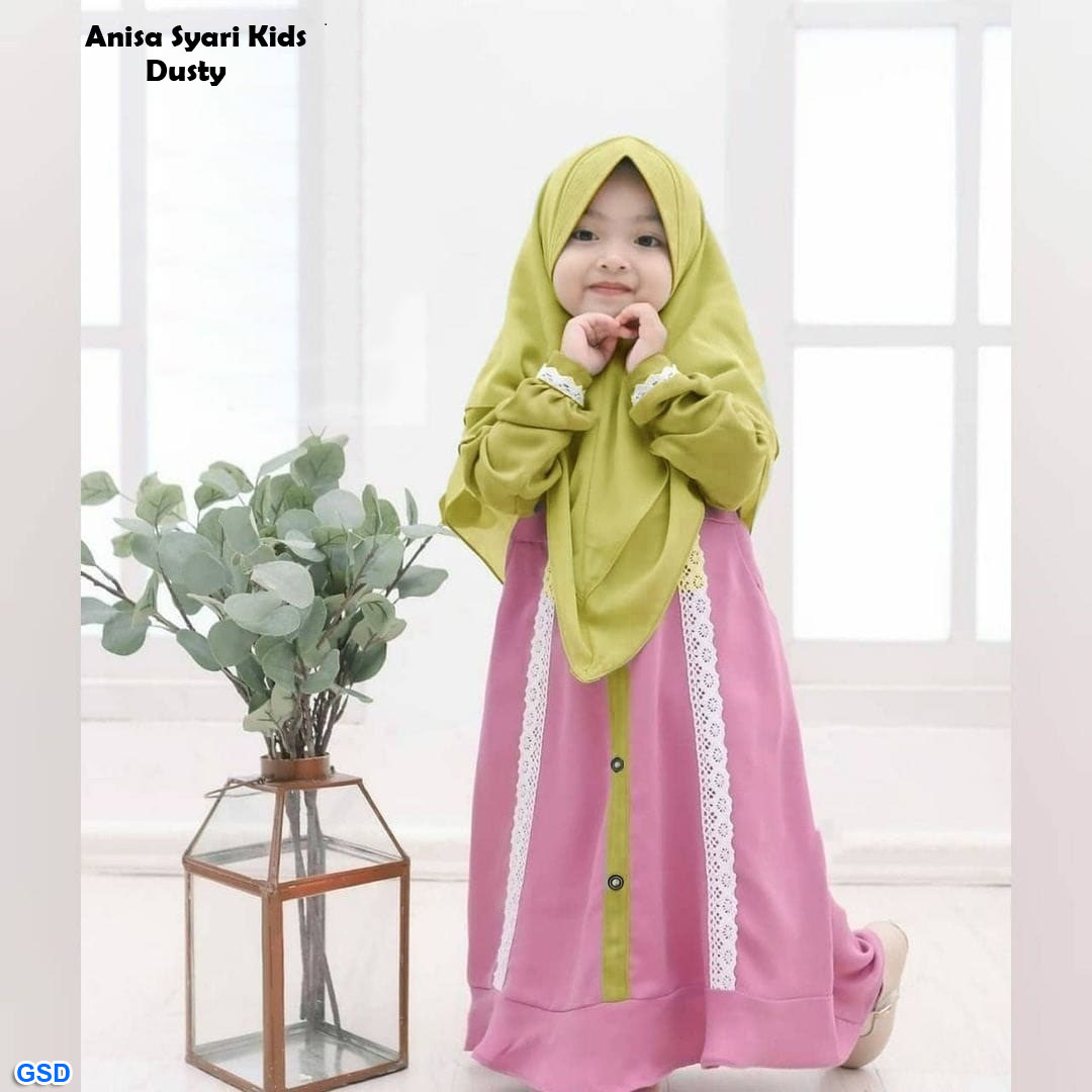 Anisa Syari Kids maroon