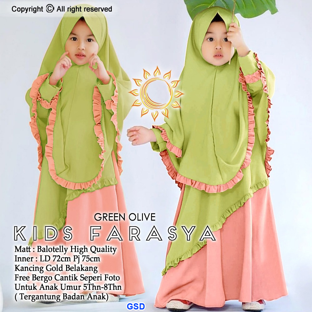 Kids Farasya peach