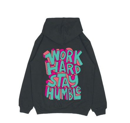 Hi VABA Hoodie Work Hard Stay Humble || Hoodie Pria dan Wanita Unisex