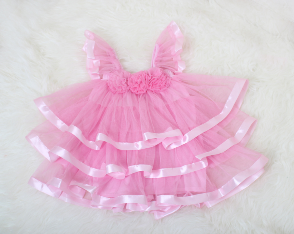 Dress kids olla soft pink