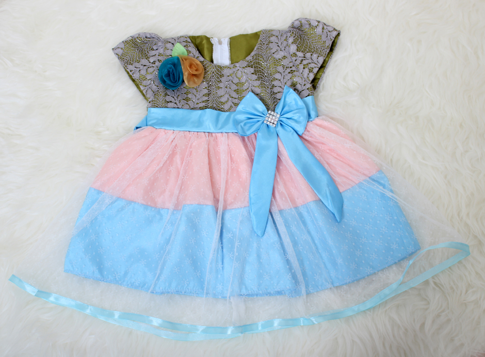 Dress kids melodi Salem-Biru