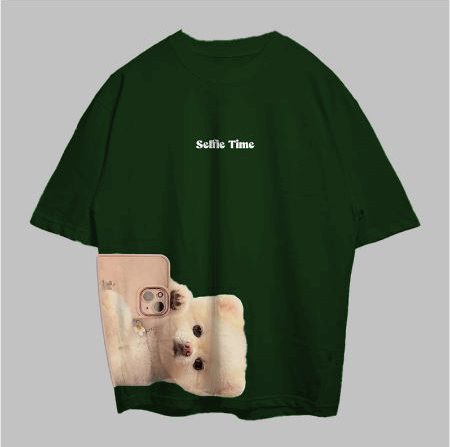 VABA Oversized Selfie Pom Tshirt | Kaos Streetwear Unisex Tee