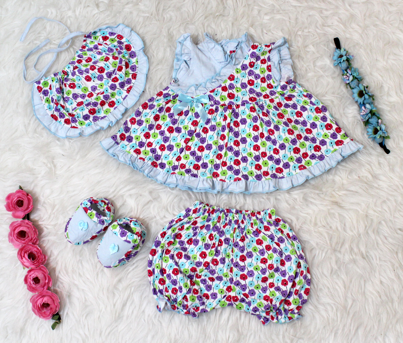 Set Bayi Melati 4in1 blue