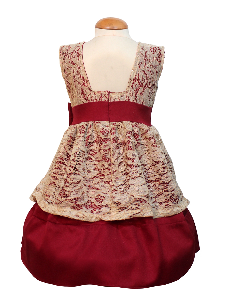 Dress Yara Kids Maroon