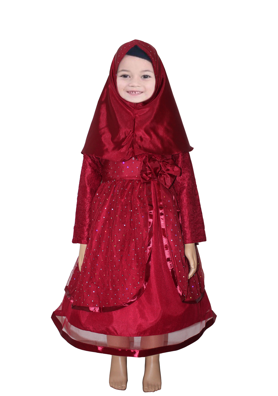 Hijab Kids VL05 Maroon