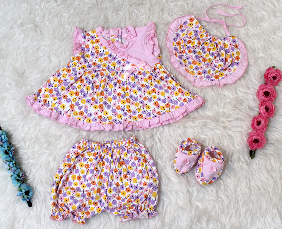 Set Bayi Melati 4in1 pink