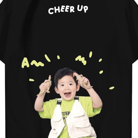 Cheer Up Tshirt hitam