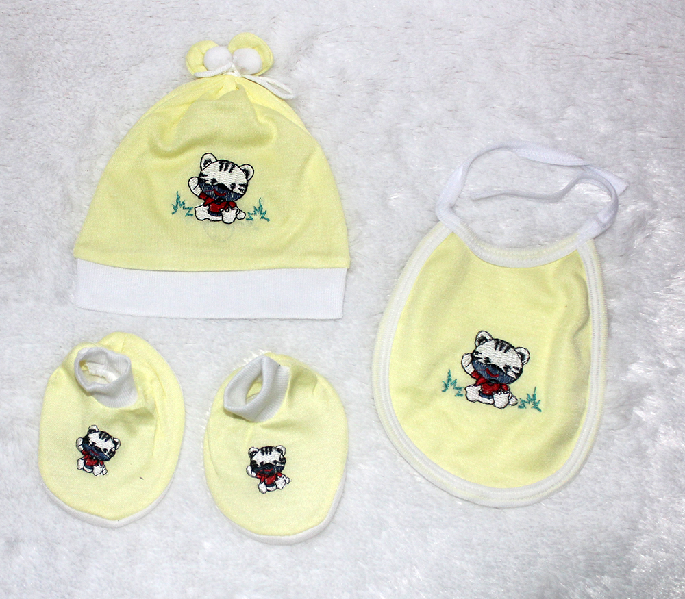 Set bayi polos tiger 01 Kuning