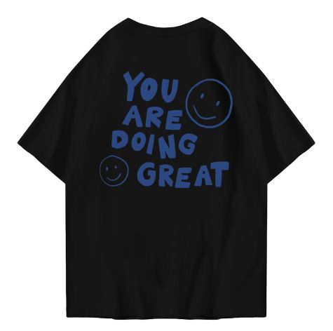 Hi VABA Oversized You Are Doing Great Tshirt | Kaos Streetwear Unisex Tee