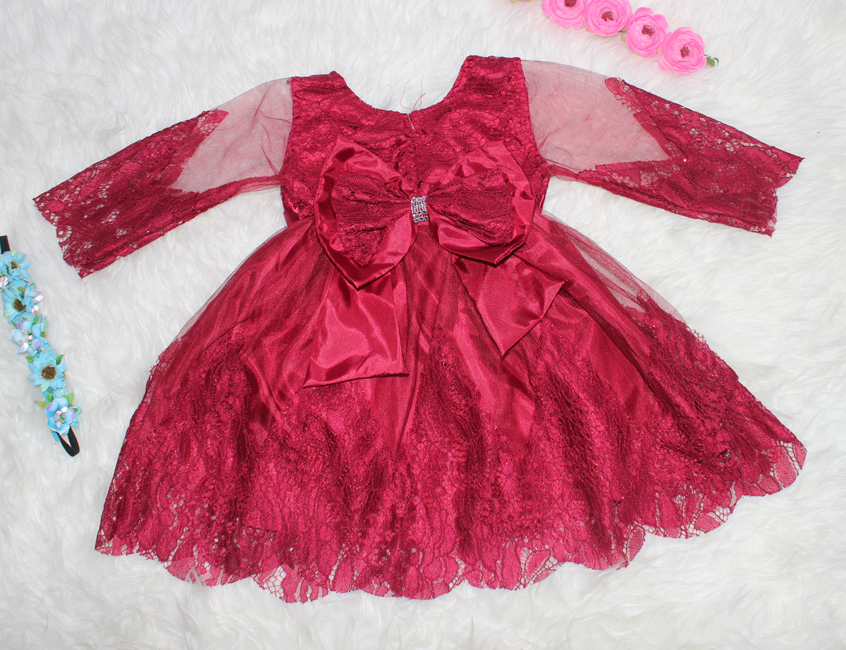 Dress Cozy Kids Maroon