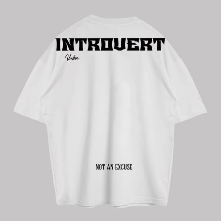 VABA Oversized Introvert Tshirt | Kaos Streetwear Unisex Tee