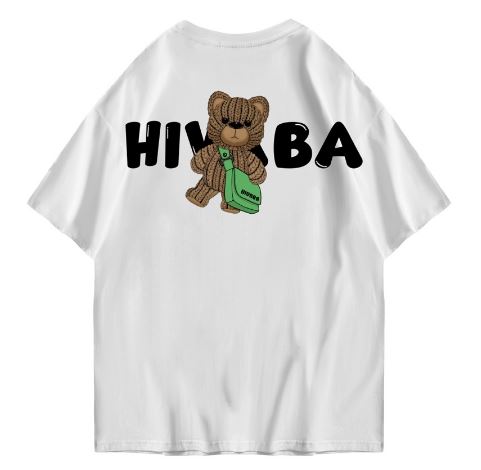 Hi VABA Oversized Hivaba Bear Tshirt | Kaos Streetwear Unisex Tee