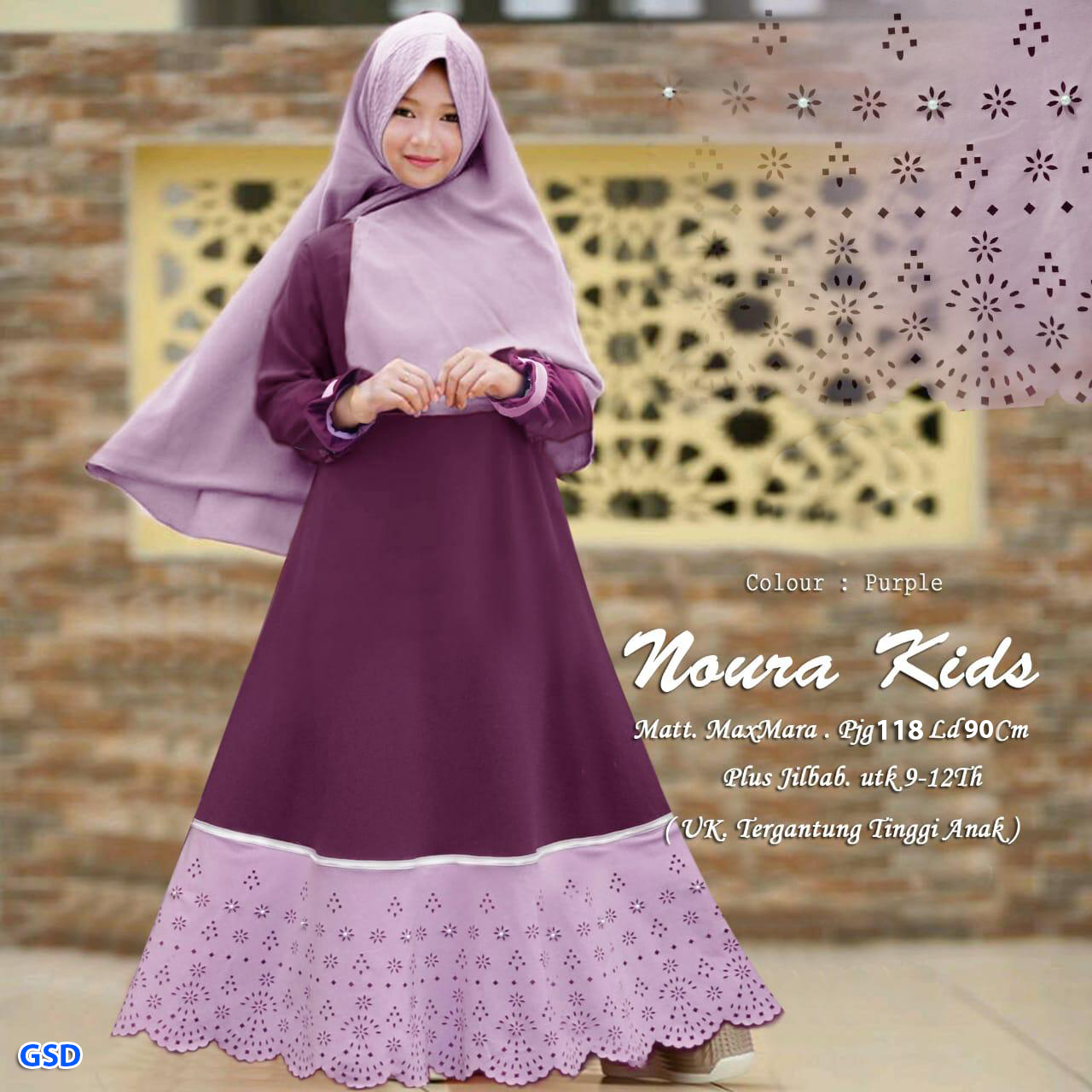 Syari naura kids pink