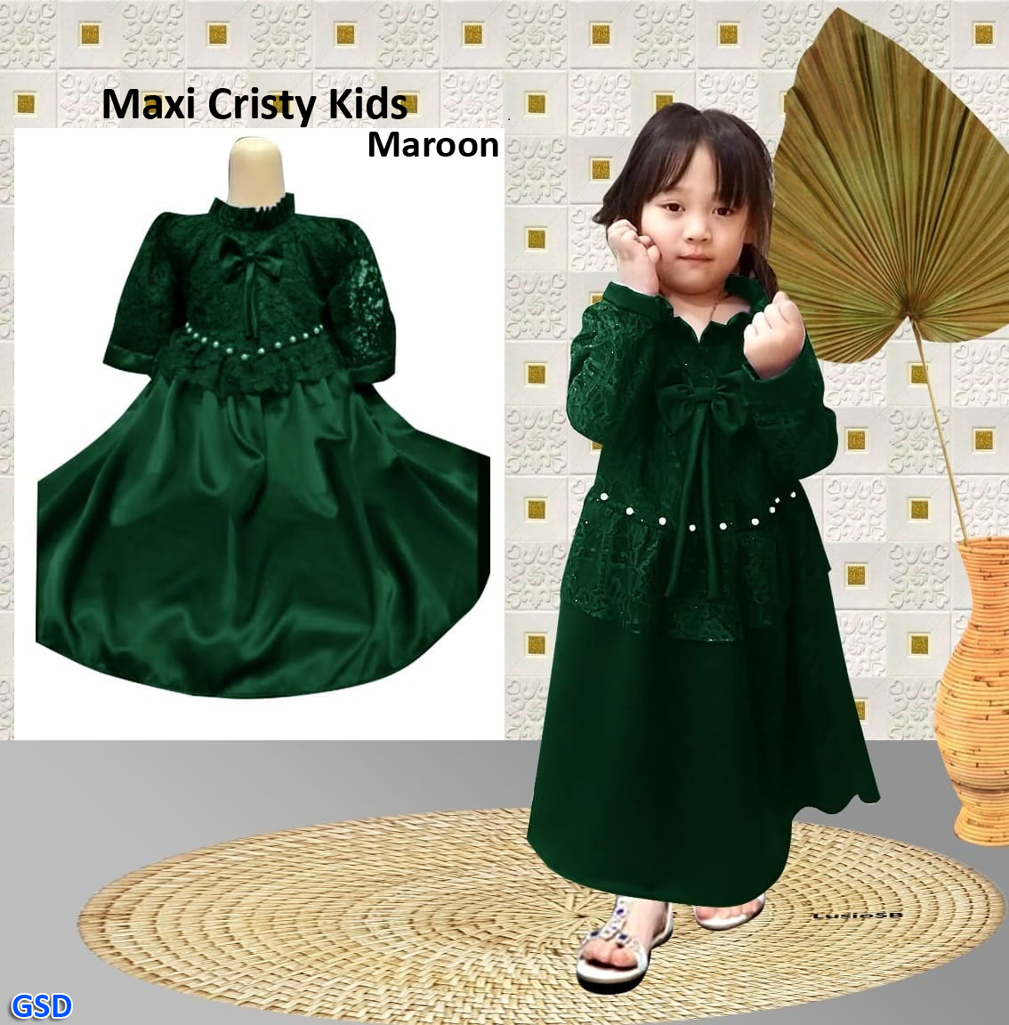 Maxi Cristy Kids Maroon