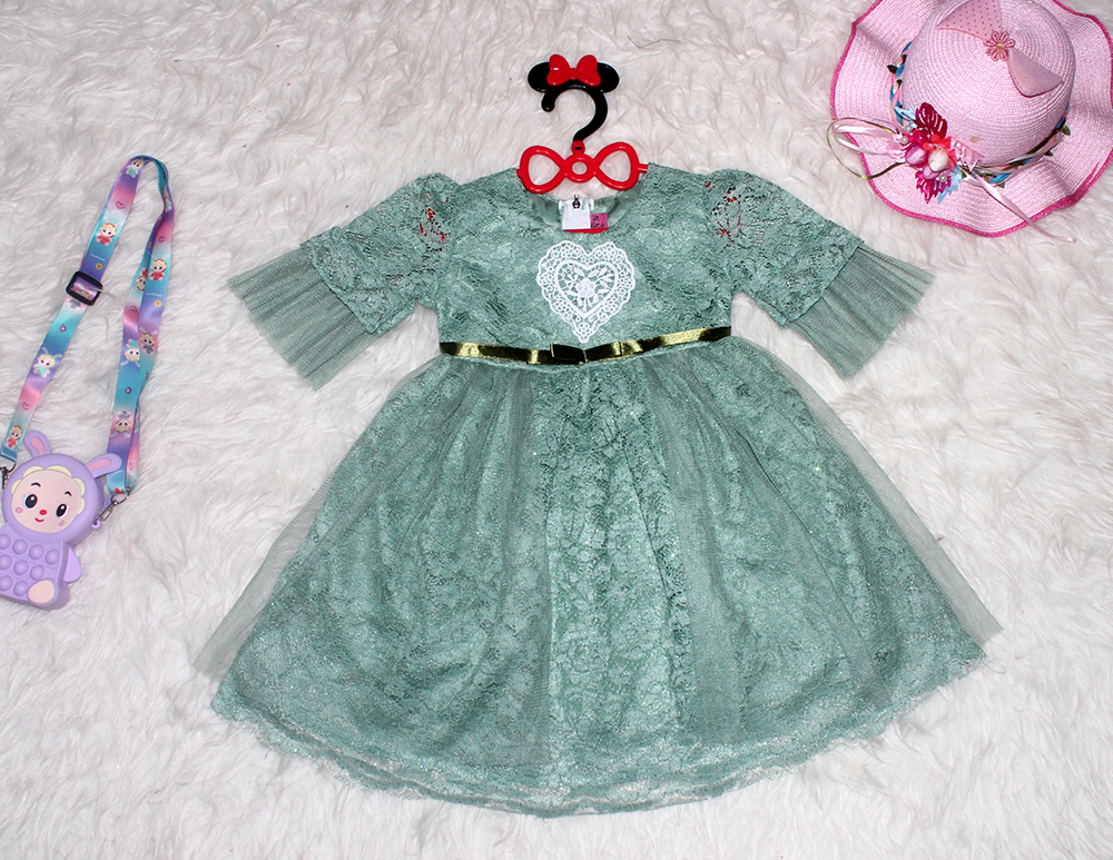 Dress Kids Luv Sage Green