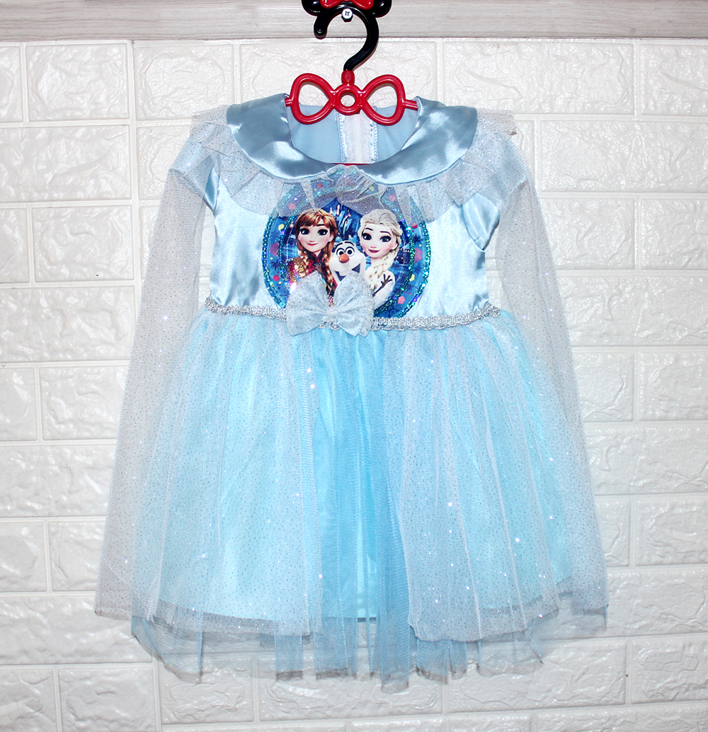 Dress Kids Fozen Biru