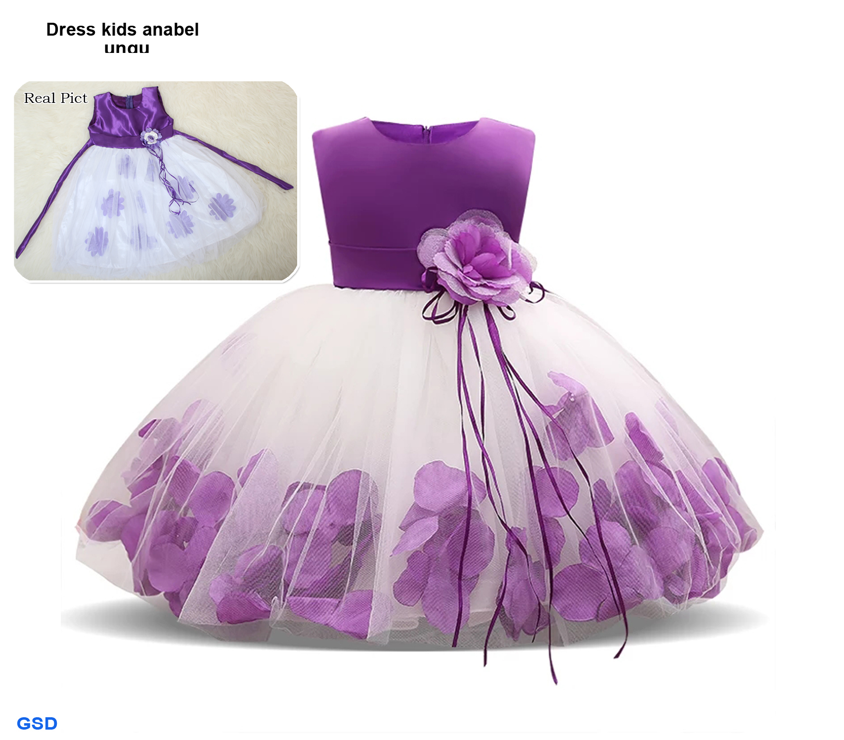 Dress kids anabel biru