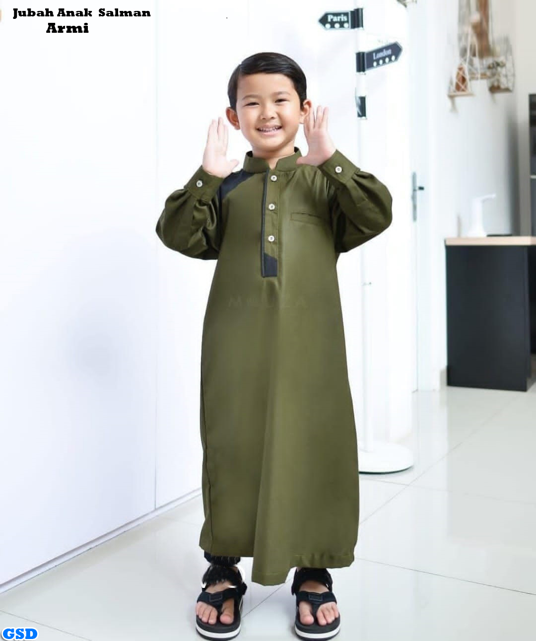 Jubah Anak Salman Maroon