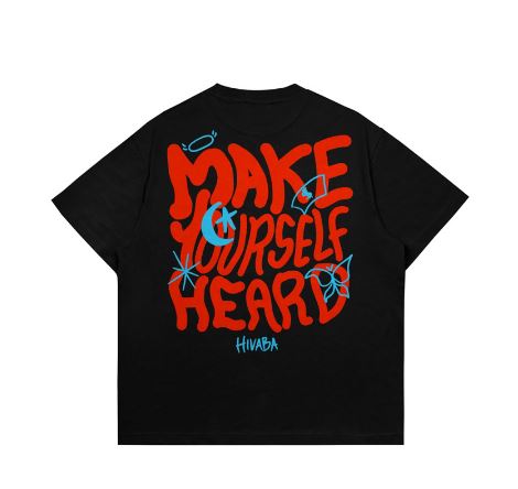 Hi VABA Oversized Make Yourself Heard Tshirt | Kaos Streetwear Unisex Tee