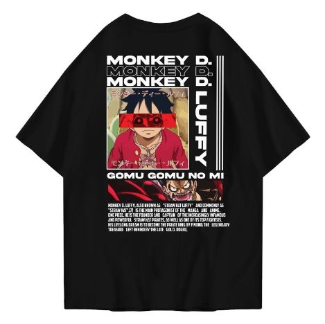 Hi VABA Oversized Monkey D Luffy Tshirt | Kaos Streetwear Unisex Tee